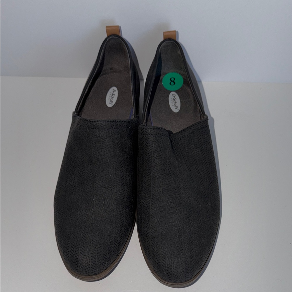Dr. Scholl's Ruler Black slip-On Loafers Sz 8